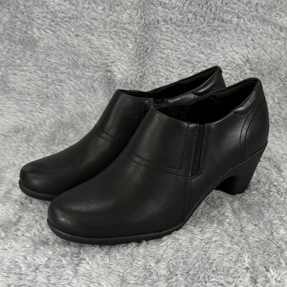 Easy Spirit Womens 8 Caine Slip On Round Toe Casual Shooties Black Bootie - Picture 4 of 8
